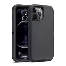 Funda Para iPhone 12 Pro Max 6.7 Full Body Carbon/negro