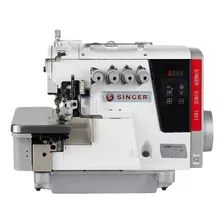 Overlock Electrónica Industrial De 5 Hilos Singer 324g Color Blanco