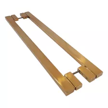 Puxador Para Porta Inox 30x15mm 100cm Red Gold Marbela Moma