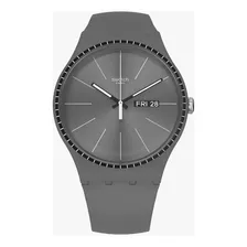Relojes Swatch Reloj Grey Rails Para Hombre Pulsera Color De La Malla Gris Color Del Bisel Gris Color Del Fondo Gris