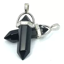 Obsidiana Negra - Colgante - Punta - Original - Reiki- India