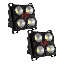 Kit Com 2 Mini Brut Led 4x100w Dmx Nf Garantia Pronta Entreg