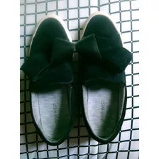 Remate Tenis Urbano Gamuza Slip-on Plataforma Nine West 