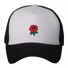 Gorra Bordada Trucker Rosa Flor Trap