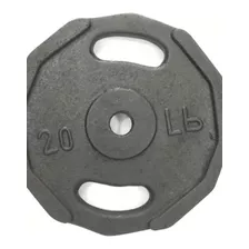 Discos 20lb Hierro Mancuerna Barra Pesa Gym 2.5cm