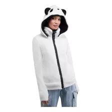 Chamarra Blanco Suave Holly Land Anda Panda Para Mujer