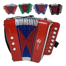 Mini Acordeon Infantil Sanfona Gaita- Frete Grátis Com Nf