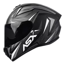 Capacete Asx Vector Cinza Fosco Masculino E Feminino Tamanho Do Capacete 64-xxl