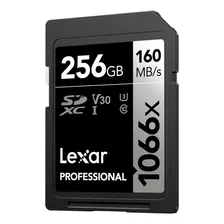 Tarjeta De Memoria Sd Lexar 1066x Profesional 256gb -160mb/s