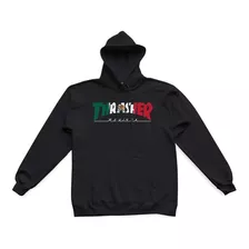 Sudadera Thrasher Mexico Revista Hood Black 