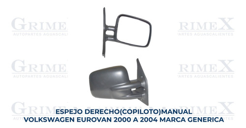Espejo Volkswagen Eurovan 2000-00-01-02-03-2004-04 Ore Foto 10