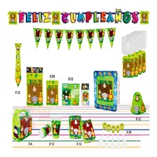 Decoración Infantil Fiesta Animales Selva Set X24