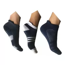 12 Pares De Medias Tobilleras Con Antideslizante Para Hombre