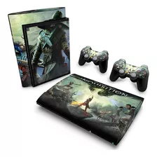 Skin Para Ps3 Super Slim Adesivo - Modelo 201