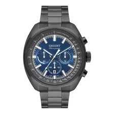 Relógio Orient Masculino Cronógrafo Myssc013 Grafite Azul