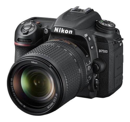 Nikon Kit D7500 + Lente 18-140mm Ed Vr Dslr Color  Negro