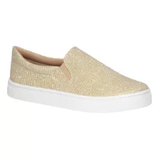 Tênis Slip On Casual Comfort Brilho Sapatênis Blogueira Moda