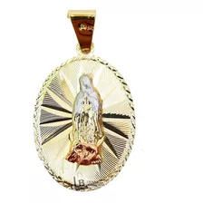 Medalla De La Virgen Chapa De Oro