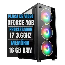 Pc Gamer Intel Core I7/placa De Vídeo 4gb/16gb Ram/ssd 480gb