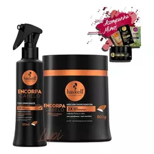 Kit Haskell Encorpa Cabelo Fluido 120ml Mascara 500gr