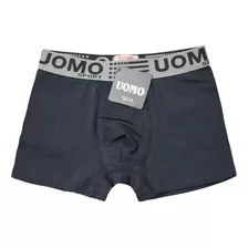 Bóxer Calzoncillos Algodón Uomo Niños Con Elastico Liso