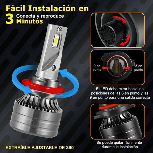 9005 H11 Kit De Focos Led Luz Alta Y Baja 28000 Lm For Hond Foto 4