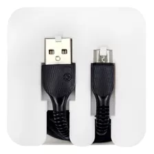 Cable De Datos Carga Usb Micro Usb 1 Metro Goldtech Atrix ® Color Negro