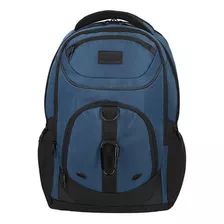 Mochila Xtren West 358, Cor Azul, Design De Tecido Liso