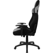 Cadeira De Escritório Aerocool Earl Gamer Ergonômica Cinza Com Estofado De Aerosuede