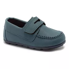 Mocassim Sapato Infantil Menino Velcro Batizado Pequito