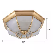20 Ceiling Light Tiffany Semi Flush Mount Glass Lamp Bed Ttd