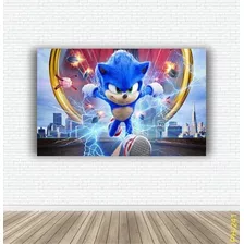 Painel Sonic Decoração Tecido Sublimado 1,50x1,00
