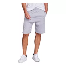 Shorts Bermuda Moletom liso masculino Confortável