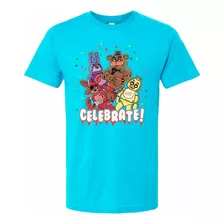 Playera Five Nights At Freddy's Celebrate Personajes