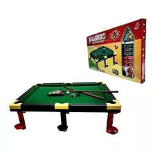 Brinquedo Jogo Mini Mesa De Bilhar Snooker Sinuca Infantil Cor Do Tecido Verde-escuro