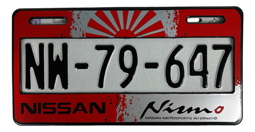 Par De Portaplacas Plastico Nissan Nismo Sentra Juke 370z Foto 8