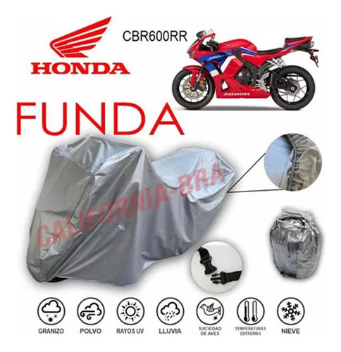 Funda Cubierta Lona Moto Cubre Honda Cbr600 Rr Foto 2