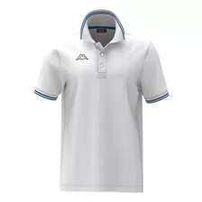 Logo Tape Camiseta Maltax 5 Mss Blanca Polo Hombre Kappa Kap