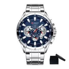 Relógio Masculino Curren Militar De Luxo Quartzo Modelo 8363