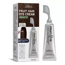 Creme De Tintura De Cabelo Natural De 80 Ml De Frutas