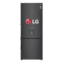 Refrigeradora LG Bottom Freezer Gb46tgt 446lt Flujo De Aire Color Negro