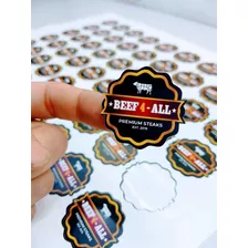 Etiquetas Stickers Personalizados 30 Tabloides Papel Adheri