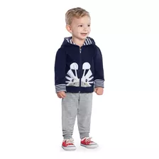 Conjunto Infantil Menino Kyly Inverno Jaqueta Ziper Touca 