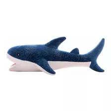 Pelúcia Tubarão Tubarão Azul Escuro 40cm Antialergico