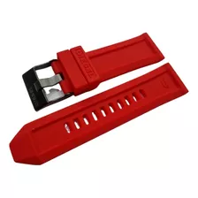 Pulseira P Diesel 26mm Mega Chief Dz4427 Silicone Vermelho