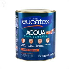 Tinta Esmalte Sintetico Eucatex 900ml Base Agua Branco Aceti