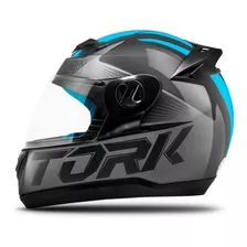 Capacete Moto Evolution G7 Preto Azul - Pro Tork