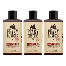 Kit 3x Shampoo Para Barba Peaky Blinders 120ml Don Alcides