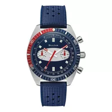 Reloj Bulova Hombre Archive Series 98a253 Color De La Malla Azul Acero Color Del Bisel Azul/rojo Color Del Fondo Azul Acero