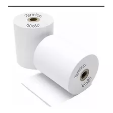 50 Rollo De Papel Termico De 80mm X 80 Metros. 55 Grs.fac/bo